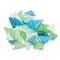 Crafter's Cut Crystal Angles Mosaic Tiles - Caribbean Colors, 1 lb
